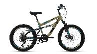 Велосипед подростковый Altair MTB FS D d-20 1x6 (2022) 14" бежевый/черный