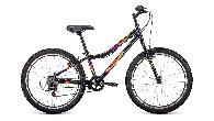 Велосипед подростковый Forward Iris 1.0 d-24 1x6 (2022) 12" темно-серый/розовый