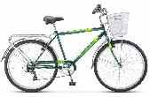 Велосипед городской Stels Navigator 250 V d-26 1х7 19" зеленый с корзинкой