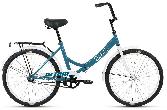 Велосипед складной Altair City d-24 1x1 (2023) 16'' голубой/белый (FR)