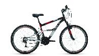 Велосипед горный двухподвес Altair MTB FS 1.0 d-26 3x6 (2022) 18" черный/красный