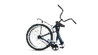 Велосипед складной Altair City d-24 1x1 (2022) 16" темно-синий/серый