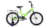 Велосипед подростковый Altair Kids d-20 1x1 (2022) 13" ярко-зеленый/фиолетовый