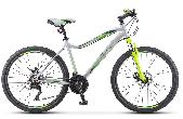 Велосипед горный Stels Miss-5000 MD d-26 3x7 18" серебристый/салатовый V050