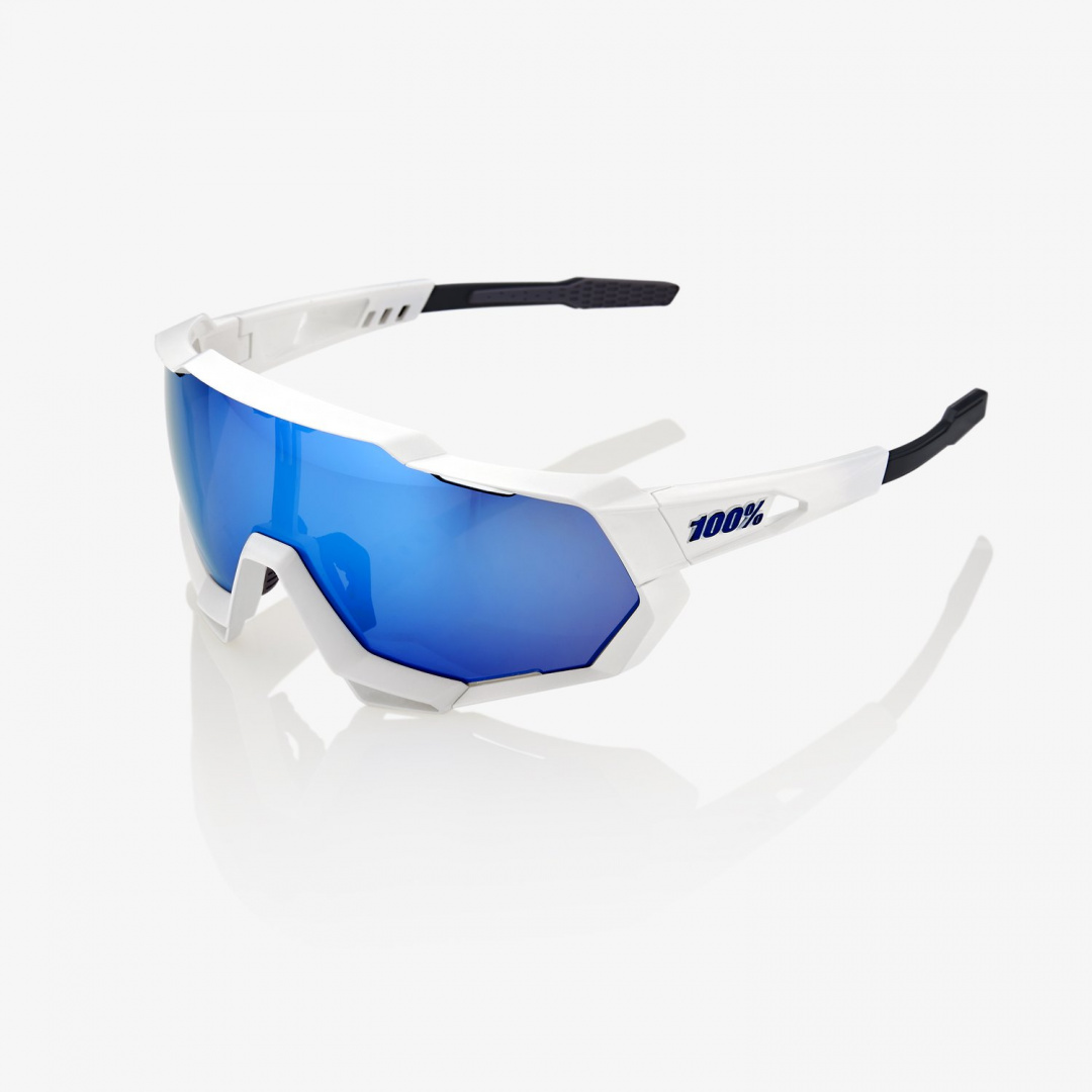 Очки спортивные 100% Speedtrap Matte White / HiPER Blue Multilayer Mirror Lens (61023-000-75)