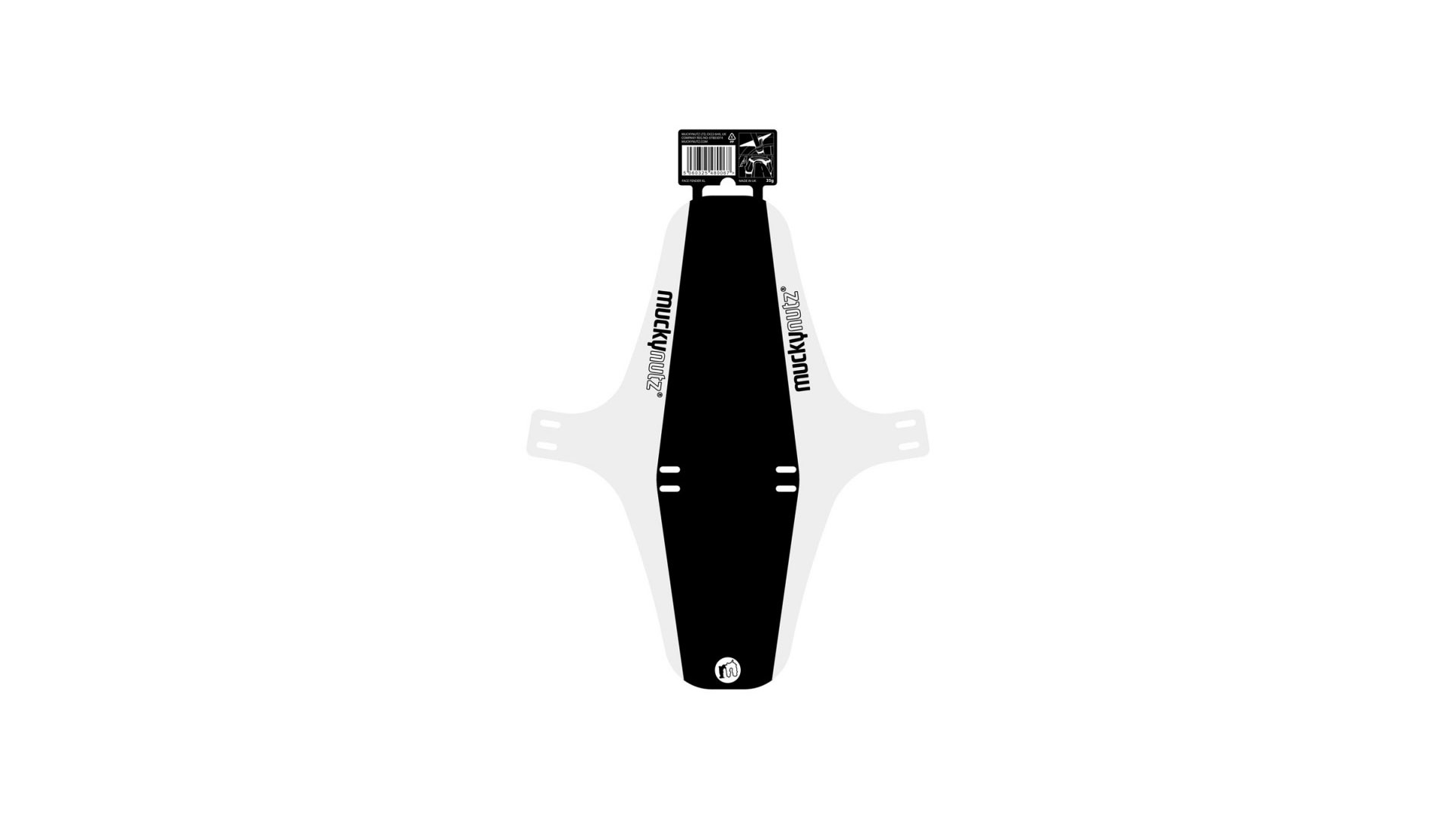 Крыло переднее Mucky Nutz Face Fender XL Black/White (MN0009)