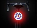 Фонарь для велосипеда задний USB YY-010.6 звезда