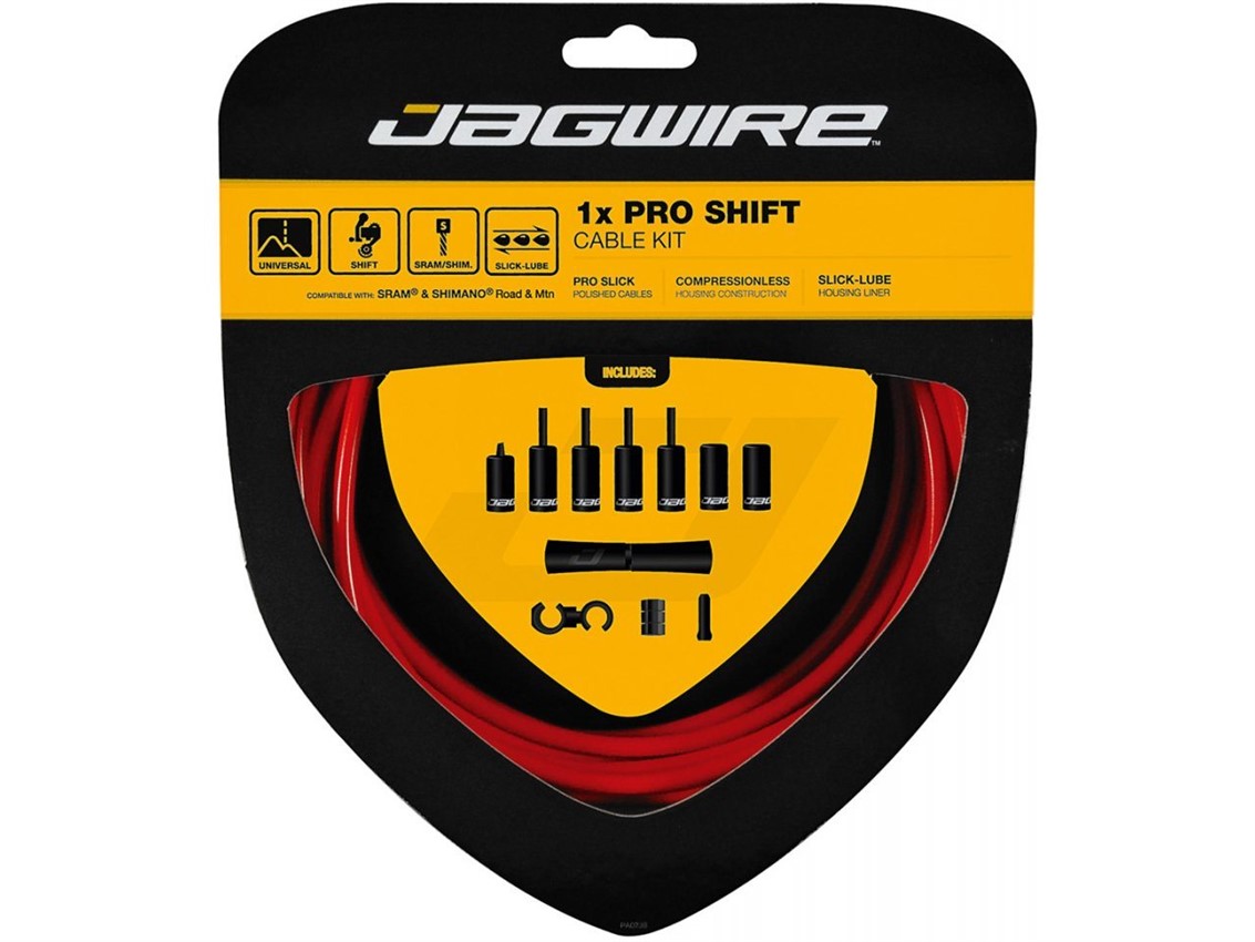 Набор рубашек и тросиков переключения Jagwire Pro Shift Kit 1X Red (PCK554)