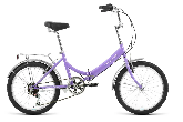 Велосипед складной Forward Arsenal 2.0 d-20 1x6 (2022) 14" фиолетовый/белый