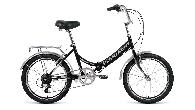 Велосипед складной Forward Arsenal 2.0 d-20 1x6 (2021) 14" черный/серый