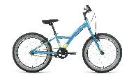Велосипед детский Forward Comanche 1.0 d-20 1x1 (2022) голубой/желтый