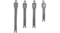 Стрепы к мотоботам Leatt 5.5 FlexLock Strap Kit (White/Red, OS, 2023 (3023051060))