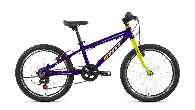 Велосипед подросковый SKIF RISE 20 1x7 2022, фиолетовый/желтый