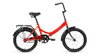 Велосипед складной Altair City d-20 1x1 (2022) 14" красный/голубой
