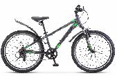 Велосипед подростковый Stels Navigator 400 V d-24 1x7 12" Серый/Зеленый F010