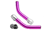 Рога для велосипеда BLF-C2 алюм. изогн. пурпурные