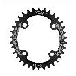 Звезда передняя для велосипеда VXM NW Oval 34T, 96BCD, черная