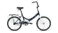 Велосипед складной Altair City d-20 1x1 (2022) 14" темно-синий/белый