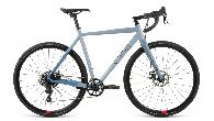 Велосипед циклокросс Format 2323 700C 1х9 (2023) 590 мм серо-синий-мат/синий-мат