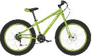 Велосипед фэтбайк Black One Monster d-24 1х7 (2022) 14" зеленый/белый/зеленый