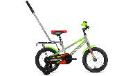 Велосипед детский Forward Meteor 14 (2021) серый/зеленый