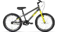 Велосипед подростковый Altair MTB HT 1.0 d-20 1x1 (2022) темно-серый/желтый