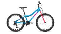 Велосипед подростковый Altair MTB HT 1.0 d-24 1x6 (2022) 12" голубой/розовый