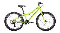 Велосипед подростковый Forward Titan 1.0 d-24 1x6 (2022) 12" ярко-зеленый/темно-серый