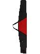 Чехол для горных лыж EKUD "SKI BAG", 210см, красно-черный